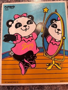 Playskool Pammy Panda Pink Puzzle Piece Set
